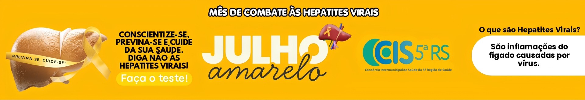 Julho - Mês de combate às hepatites virais